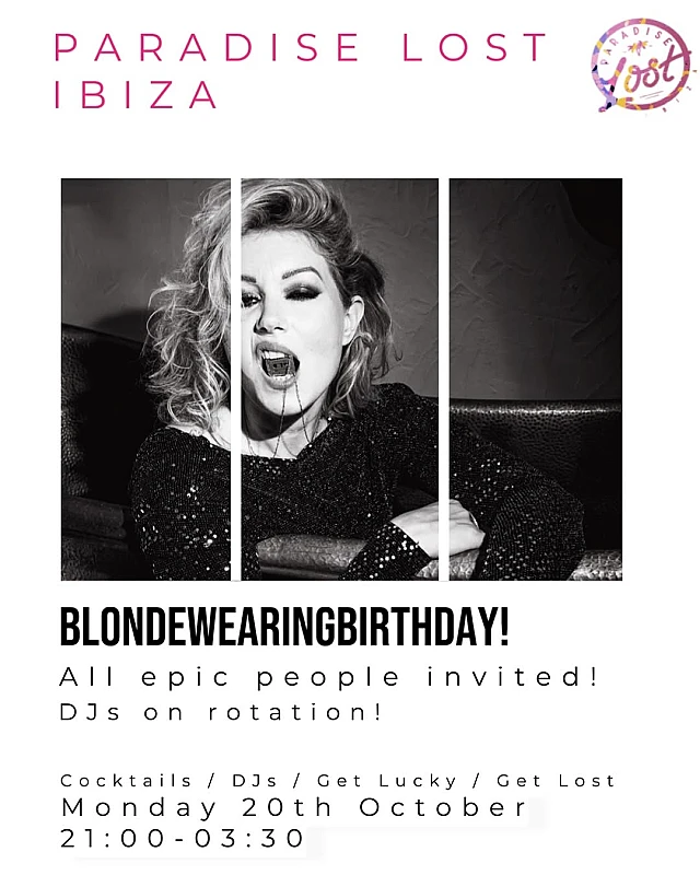 Blonde Wearing Birthday!