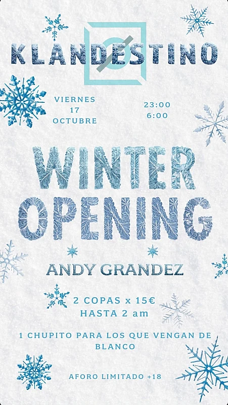 Winter Opening