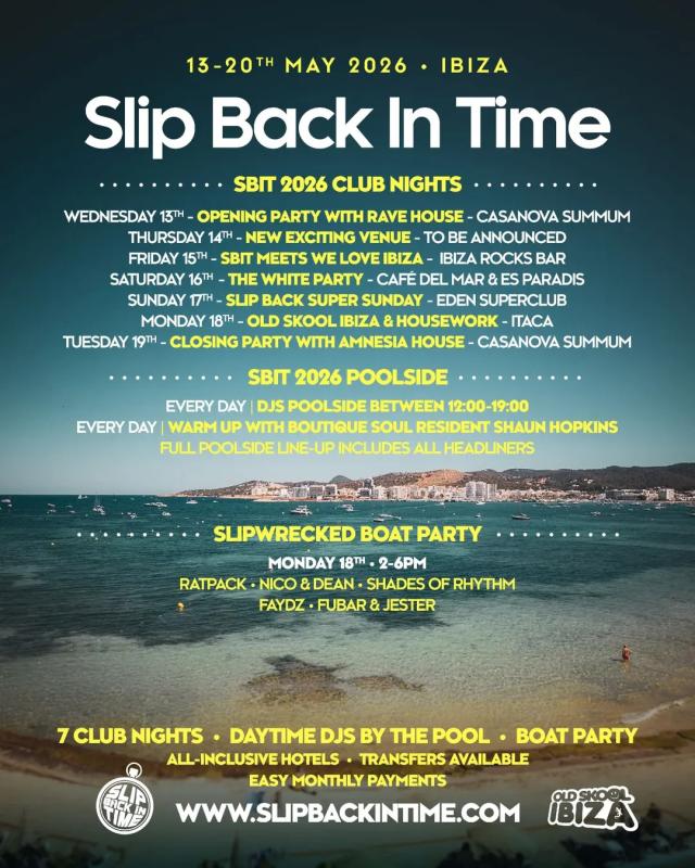 Slip Back in Time 2026 Opening Party with Rave House