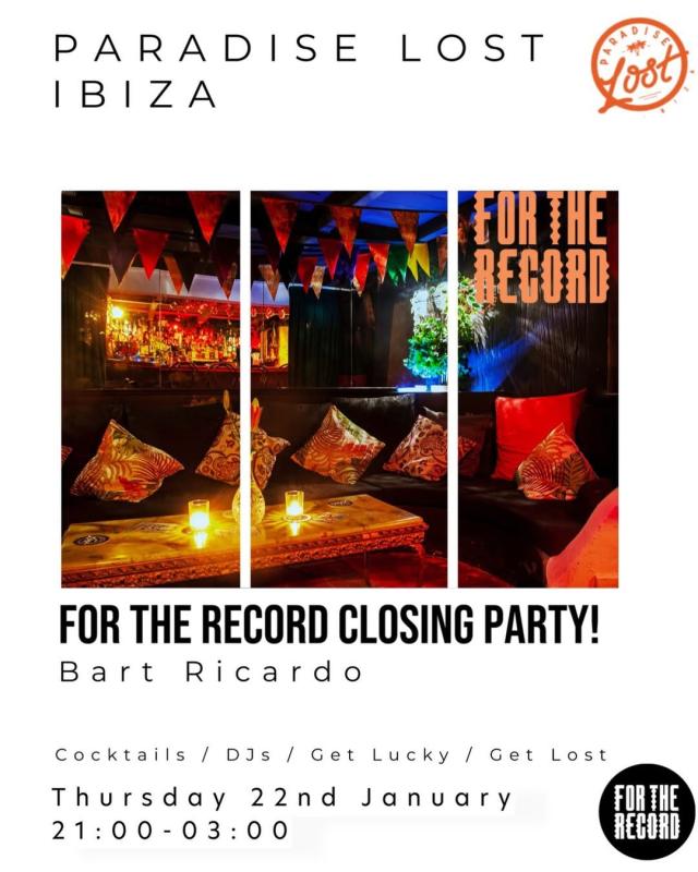 For The Record Closing Party!