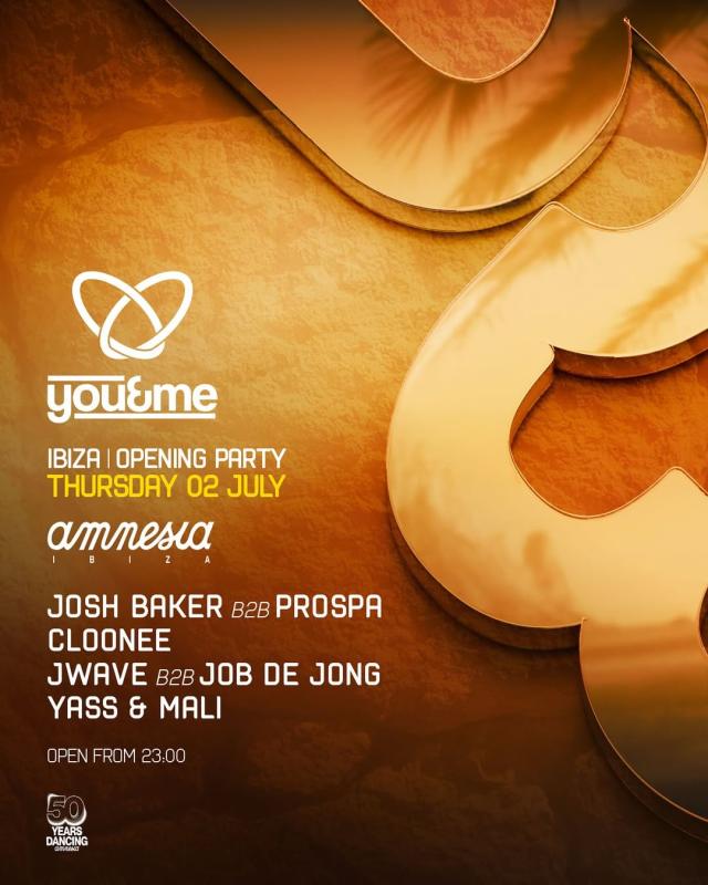 Josh Baker presents you&me Opening Party Season 2026