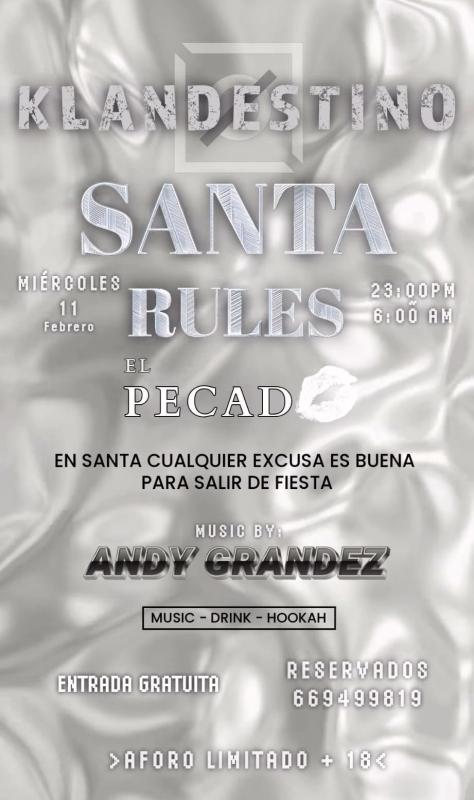 El Pecado Santa Rules