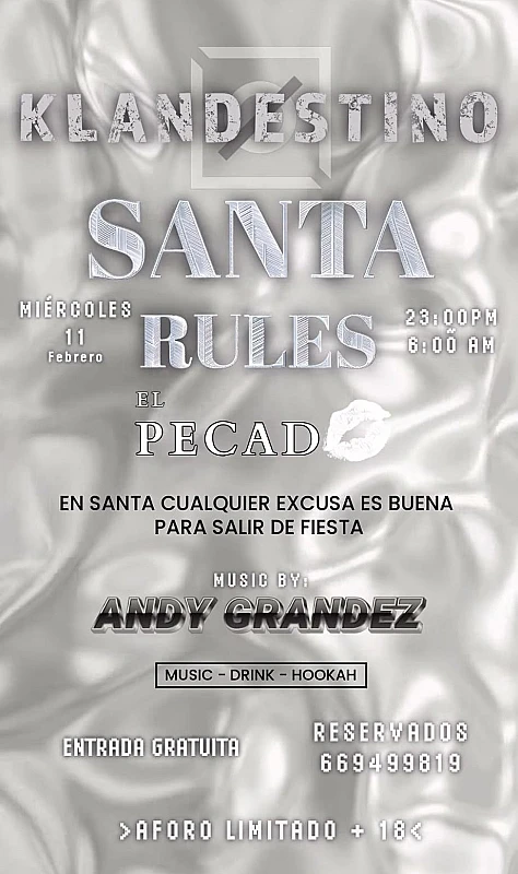 El Pecado Santa Rules