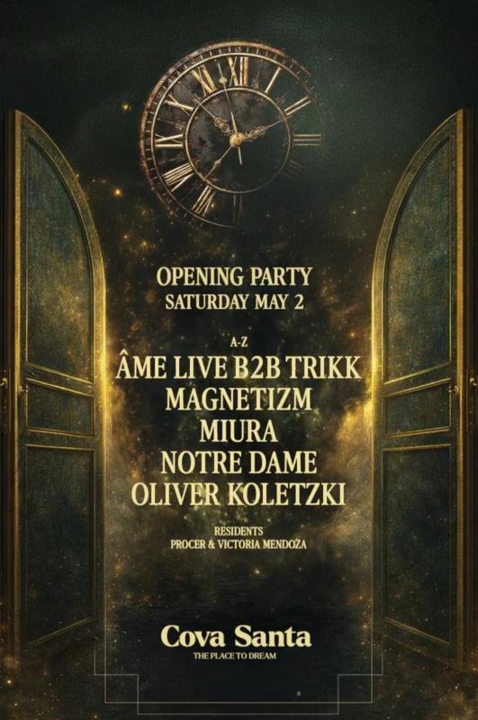 Cova Santa Opening Party season 2026