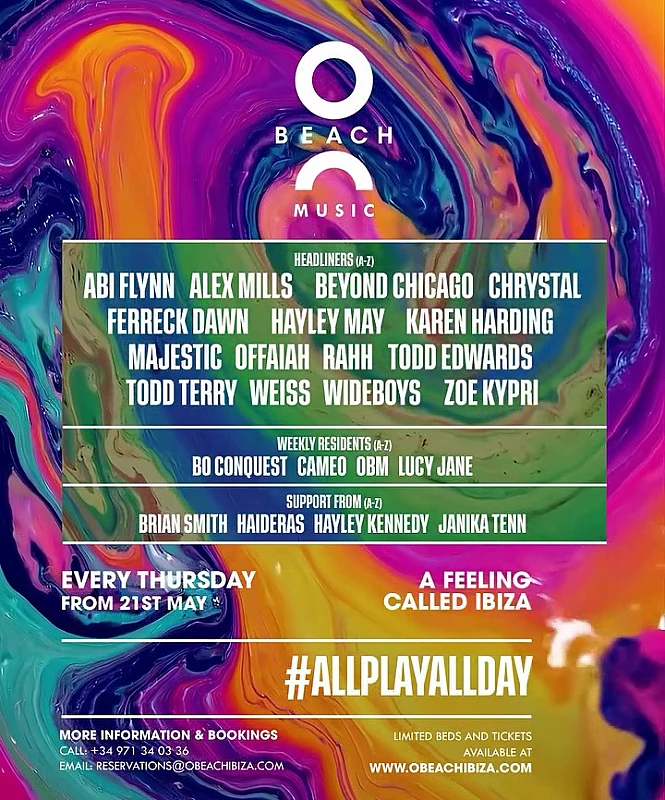 O Beach Music opening party season 2026