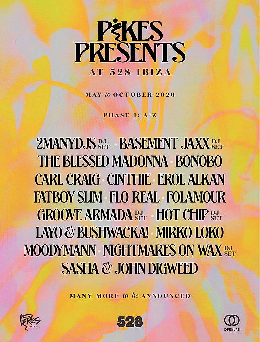 Pikes presents Basement Jaxx at 528 Ibiza