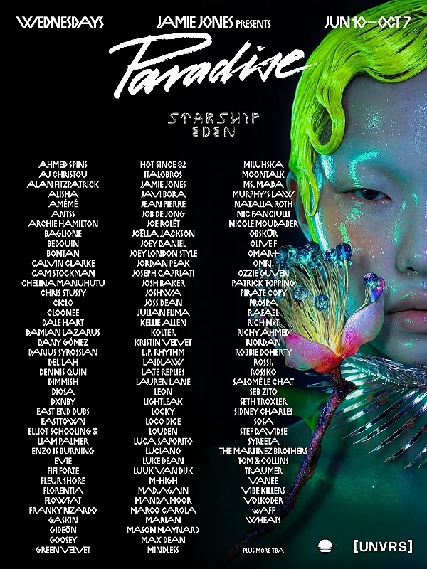 Jamie Jones presents Paradise : Starship Eden at UNVRS Ibiza