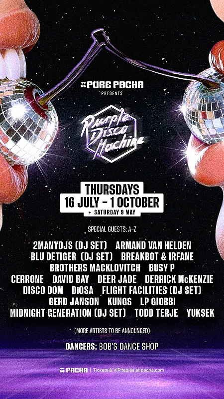Pure Pacha presents Purple Disco Machine Opening Party Season 2026