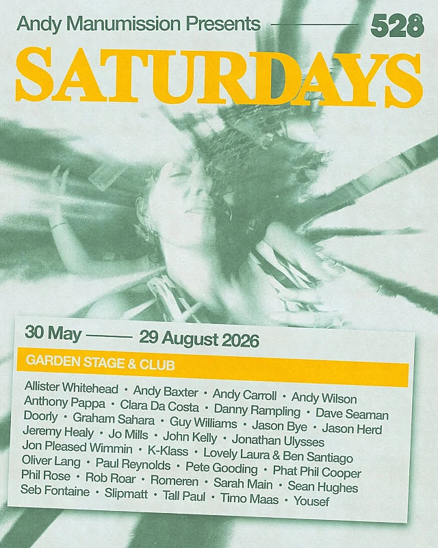 Andy Manumission presents Saturdays