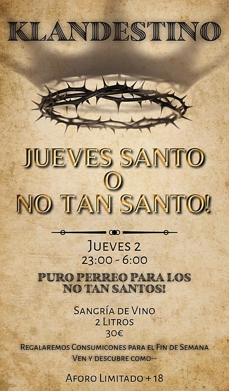 Jueves Santo o No Tan Santo!