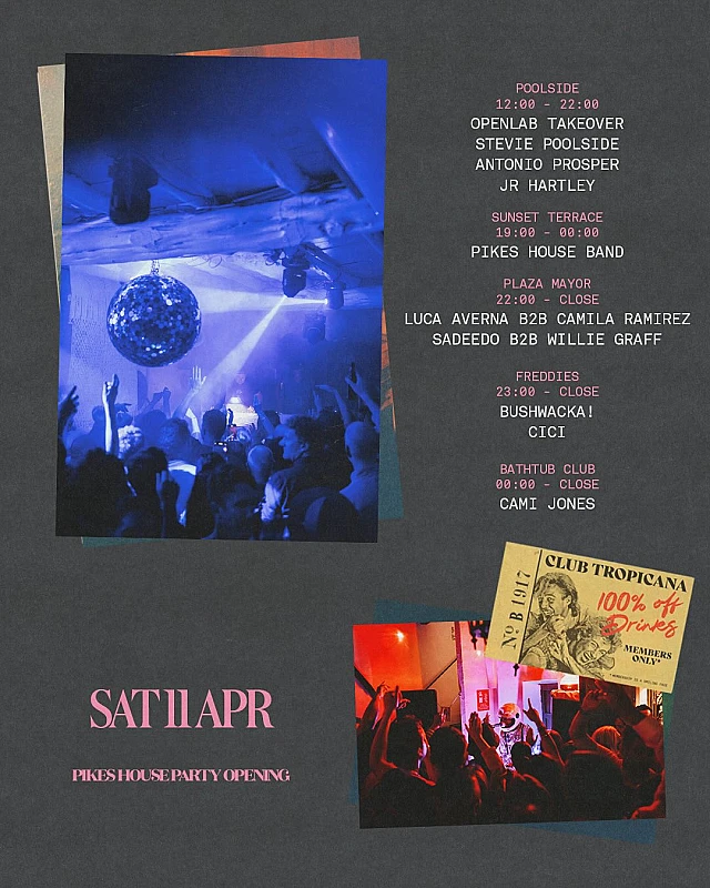 Pikes House Party Opening Party season 2026