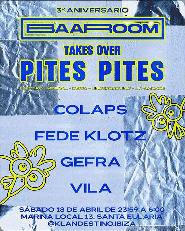 Baaroom take over Pites Pites