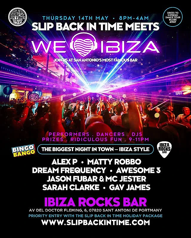 Slip Back In Time meets We Love Ibiza
