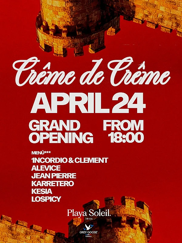 Crême de Crème Opening Party season 2026