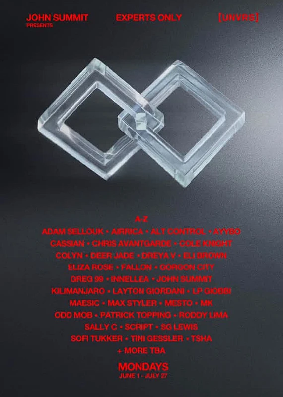 John Summit presents Experts Only at UNVRS Ibiza Closing Party season 2026