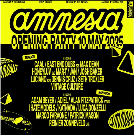 Amnesia Opening Party 2025