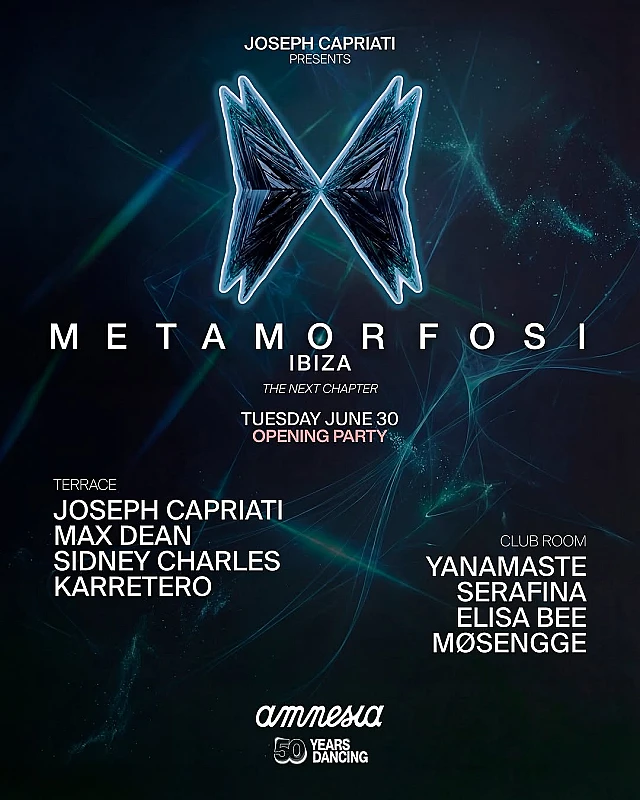 Joseph Capriati presents Metamorfosi Opening Party Season 2026