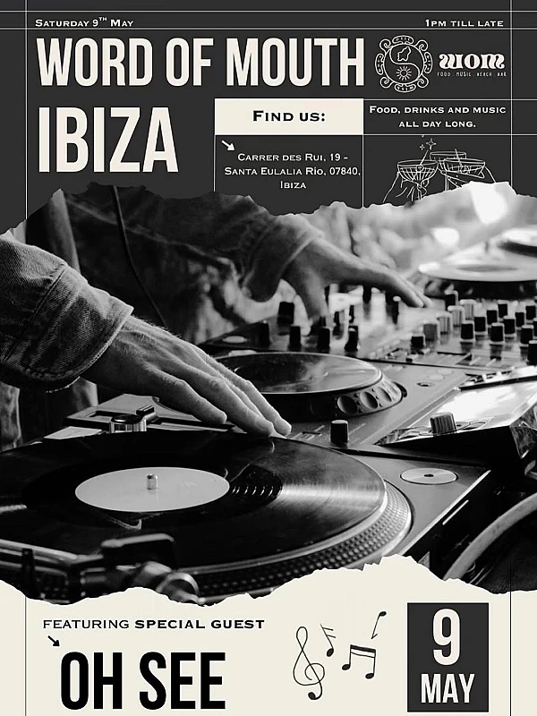 WOM Word of Mouth Radio Cafe Ibiza