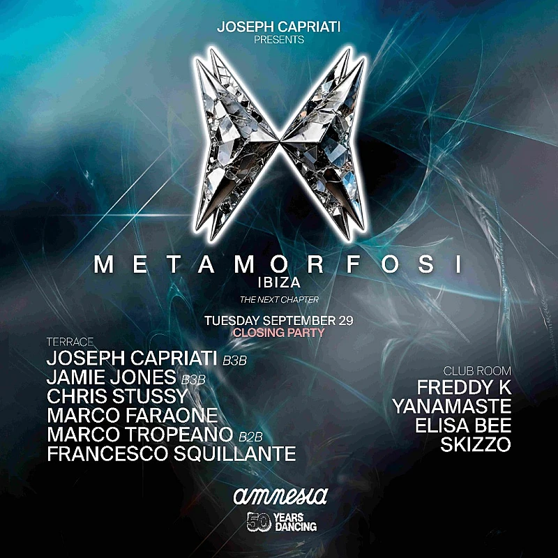 Joseph Capriati presents Metamorfosi Closing Party Season 2026