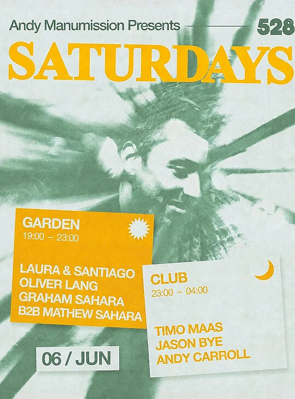 Andy Manumission presents Saturdays