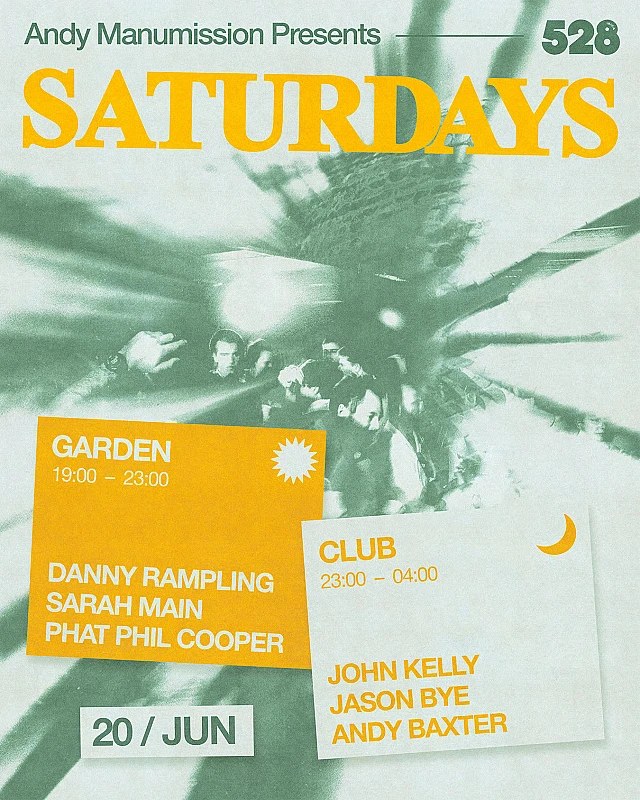 Andy Manumission presents Saturdays