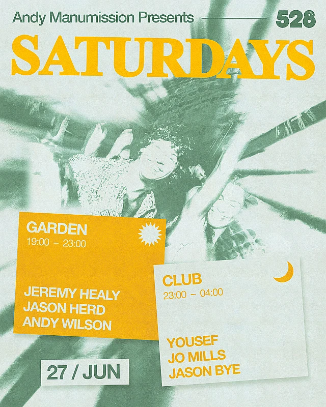 Andy Manumission presents Saturdays