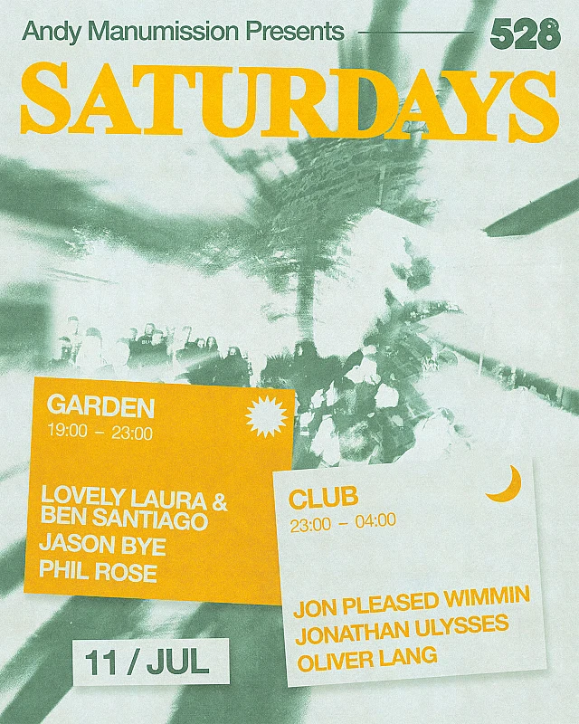 Andy Manumission presents Saturdays