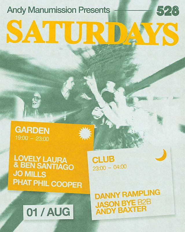 Andy Manumission presents Saturdays