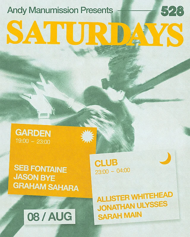 Andy Manumission presents Saturdays