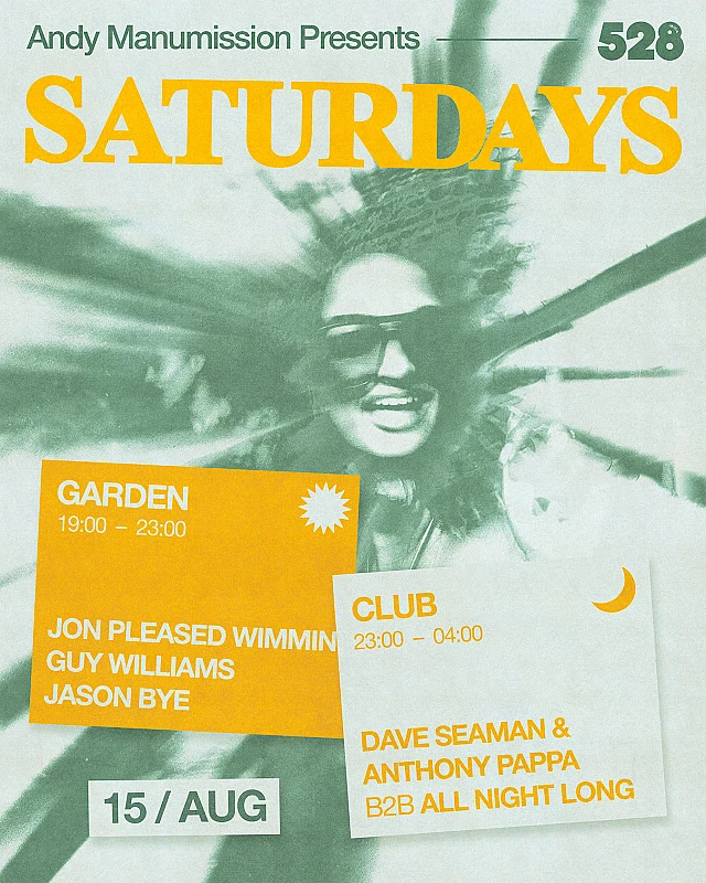 Andy Manumission presents Saturdays