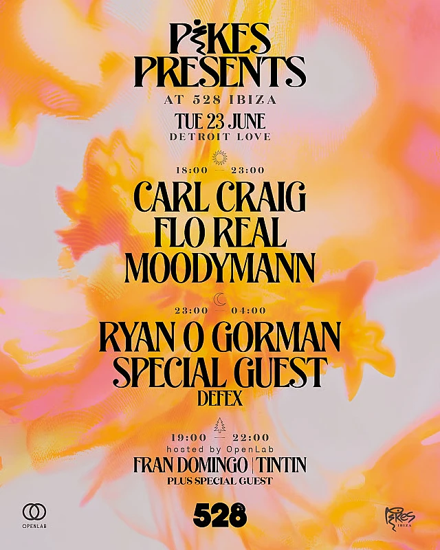 Pikes presents X Detroit Love at 528 Ibiza