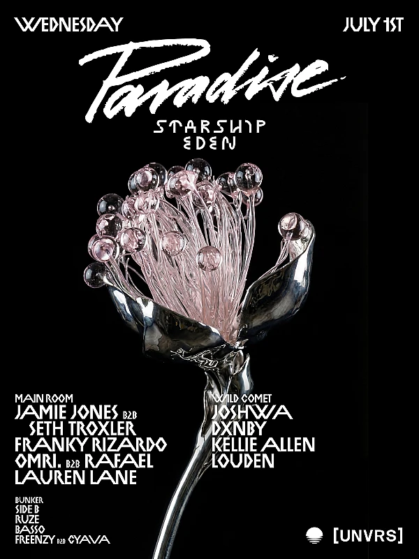 Jamie Jones presents Paradise : Starship Eden at [UNVRS]