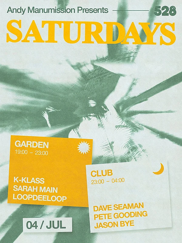Andy Manumission presents Saturdays