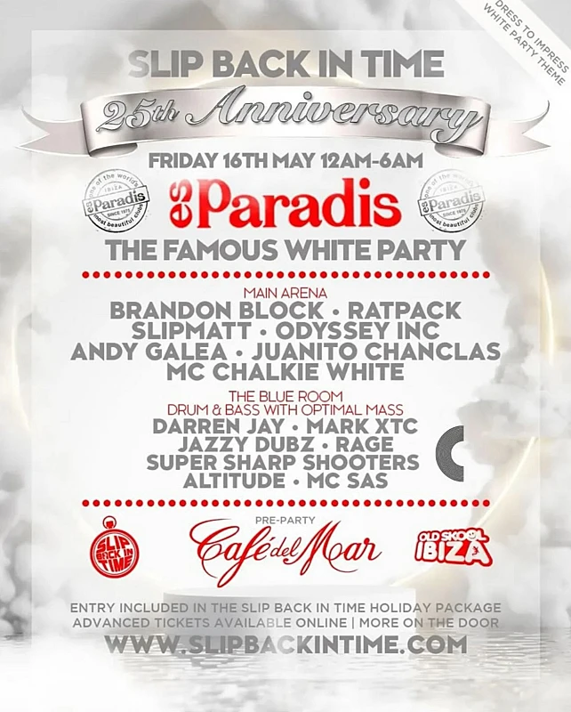 Slip Back In Time 25th Anniversary