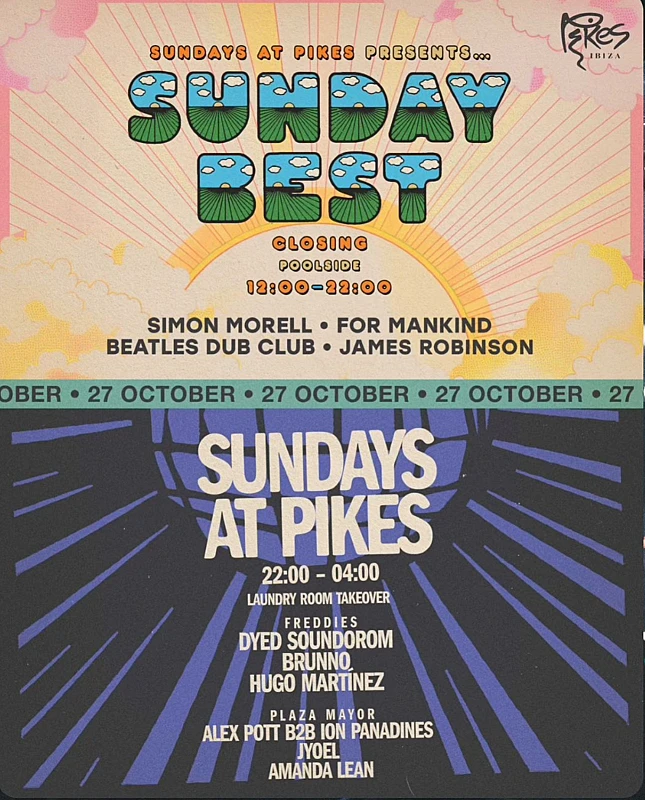 Sundays at Pikes Closing