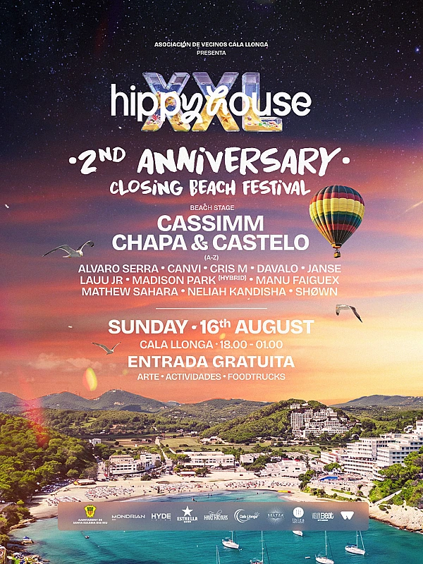 Hippy House XXL 2nd Anniversary Closing Beach Festival