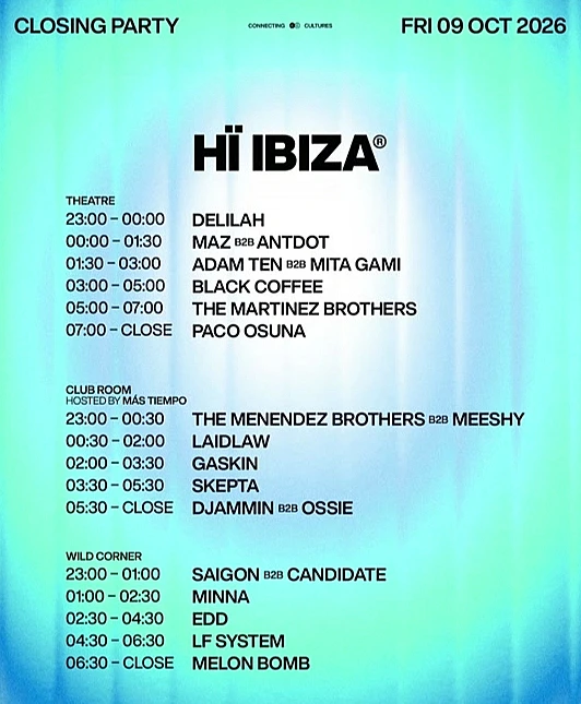 Hï Ibiza Closing Party Season 2026
