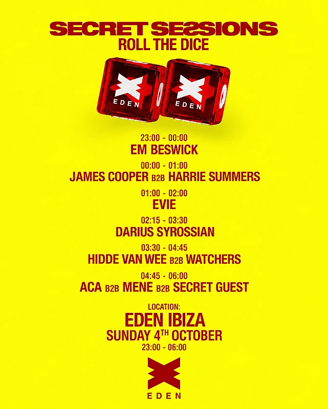 Eden Closing Party x Secret Session