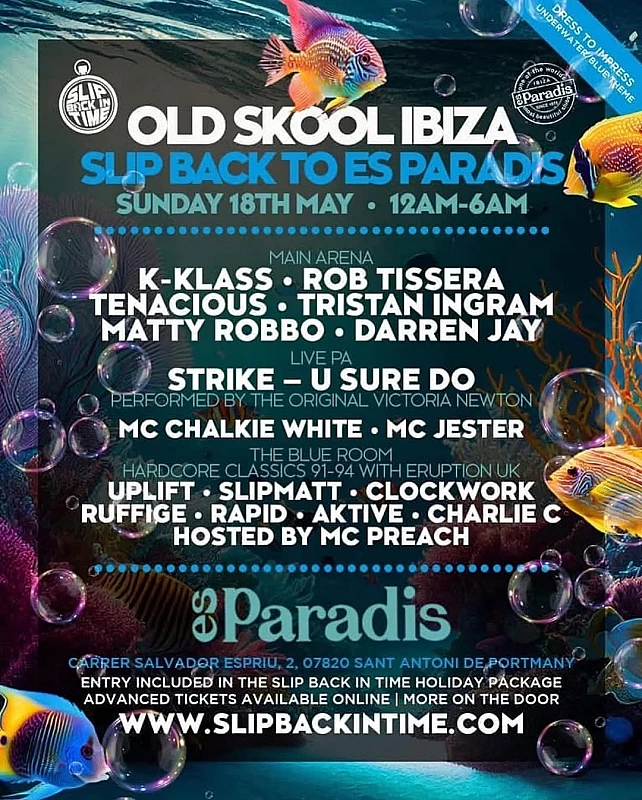 Old Skool Ibiza Slip Back to Es Paradis