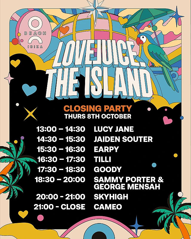 Lovejuice closing party season 2026