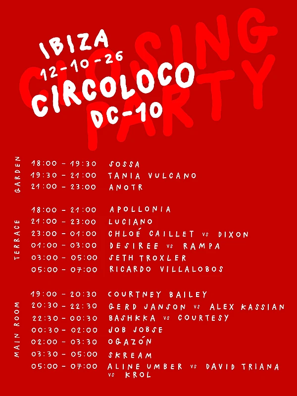 Circoloco Closing Party season 2026