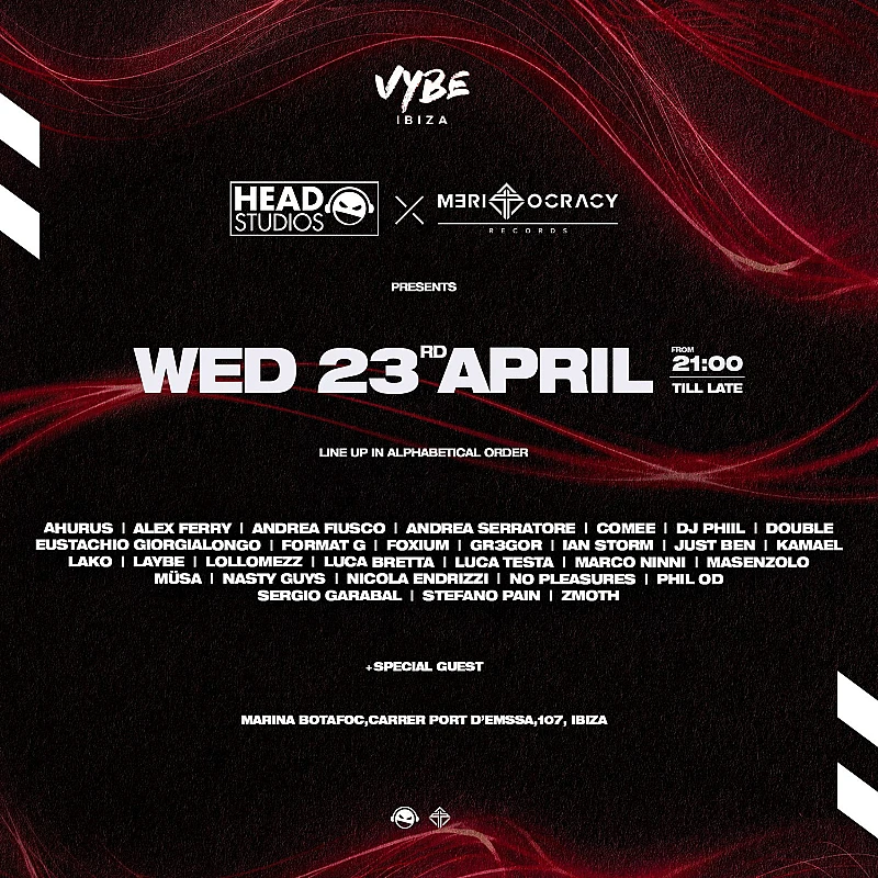 Head Studios X Meritocracy Records Ibiza Showcase