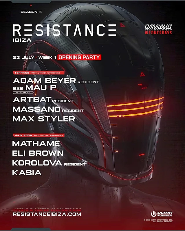 Resistance Ibiza Opening Party season 2025
