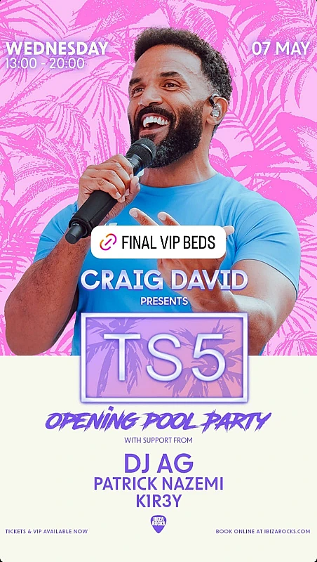 Craig David Presents TS5 Opening Party season 2025