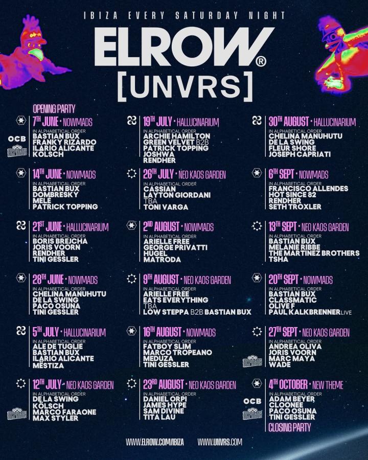 Elrow Closing Party at UNVRS Ibiza
