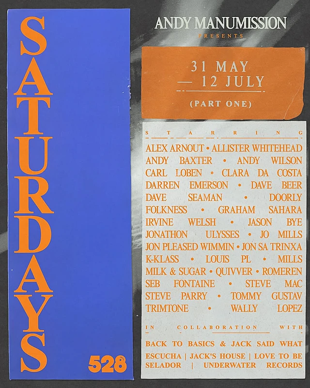 Andy Manumission presents Saturdays