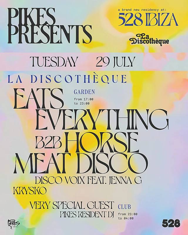Pikes presents 528 Ibiza La Discothèque