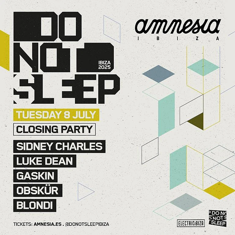 Do Not Sleep Ibiza 2025 Closing Party