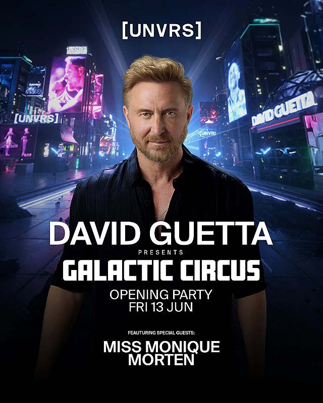 David Guetta presents Galactic Circus Opening Party season 2025