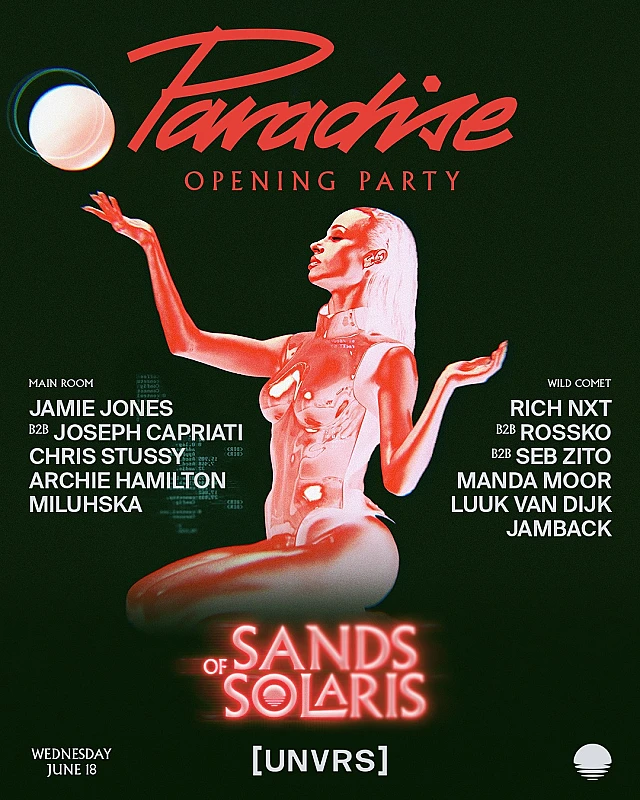 Paradise Presents Sands of Solaris Opening Party season 2025